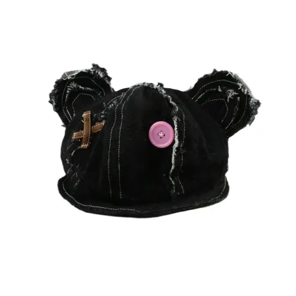 Vintage Japanese Bear Doll Hat - American Autumn Fashion Trend