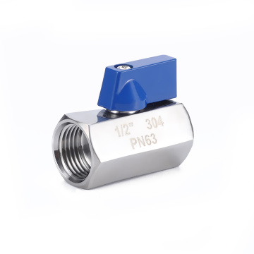 Chuma cha pua 304 1/2 inchi mini mpira valve