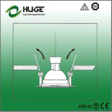 TUV,SAA approved led ceiling downlight 15w hole size 95mm