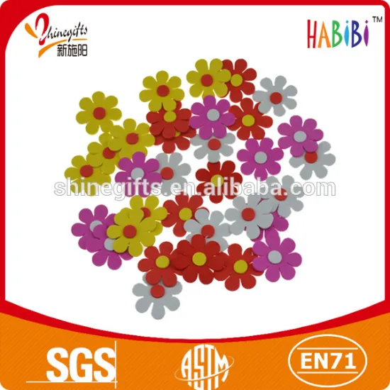 colour DIY flower eva sticker for kids