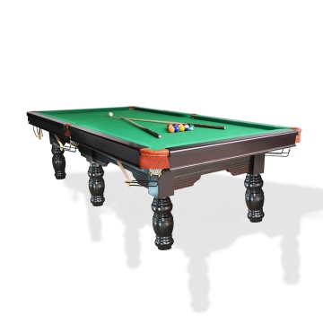 Table piscine de snooker en bois massif en vert noir