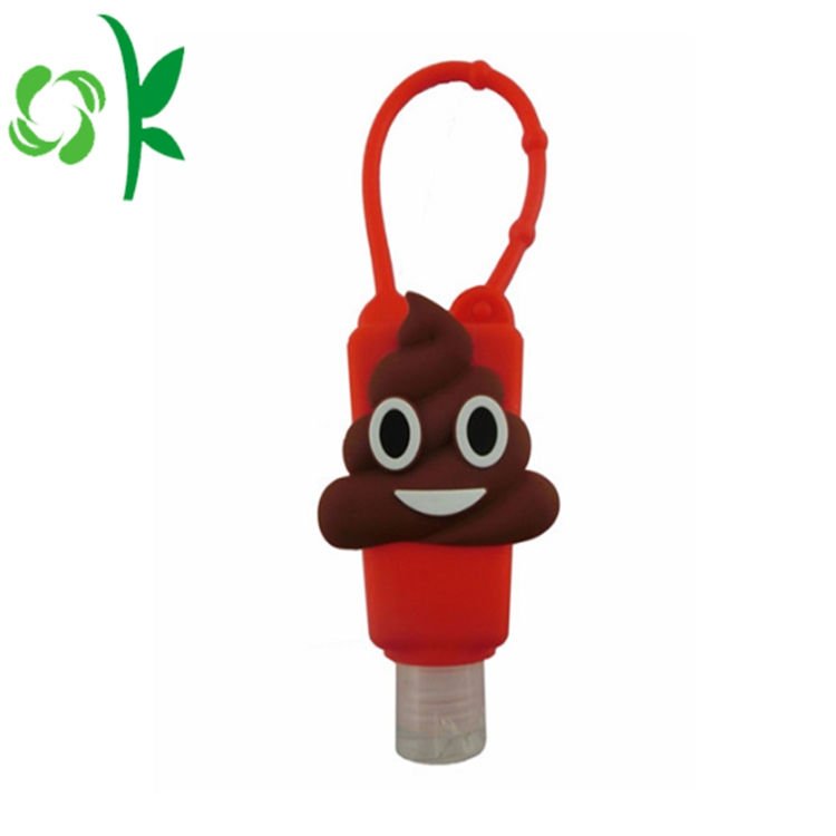 3D Silicone Cartoon Customized Sanitizer Bottle with Holder