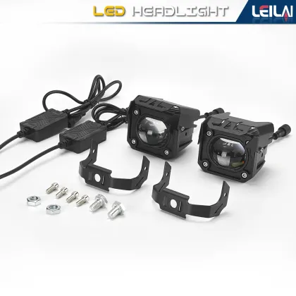 30W LED Fog Lamp Spotlight - Dual Colors Motorcycle Lighting System