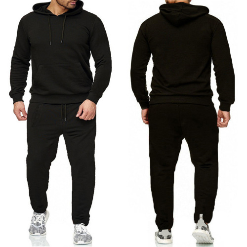 Conjunto de chándal deportivo con capucha de 2 piezas para hombre Ropa deportiva