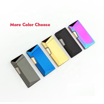 Custom Logo Metal Double Arc Rechargeable Electric USB Lighter: Smoking Accessories with Gift Box