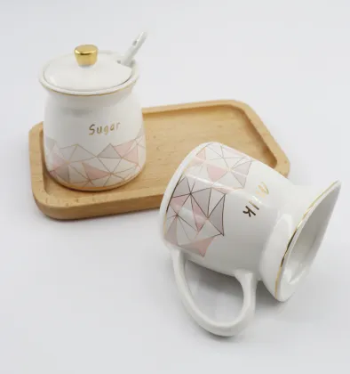 Ceramic Sugar and Creamer Set