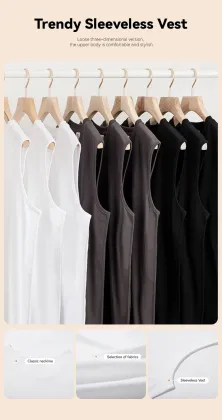 Blank Undercoat Vest 100% Cotton Shirt