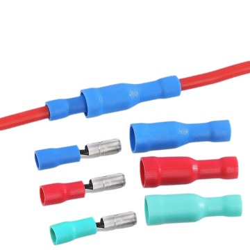 PVC Fully Female Male Bullet Butt Connectors - Pre-Insulated Terminal Plugs