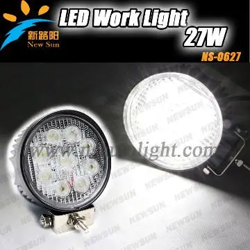 27w led working light 10-30v led offroad 4x4 tractor driving light