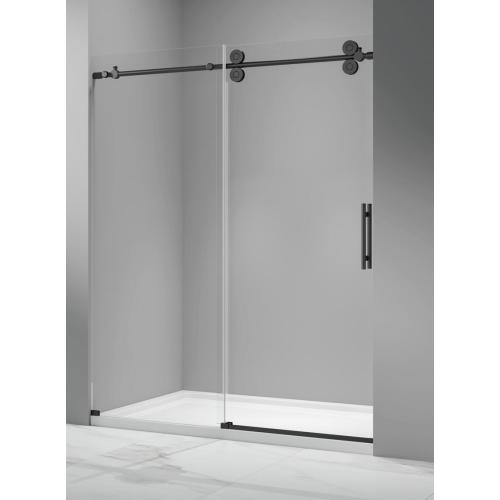 reversible brushed gold shower door