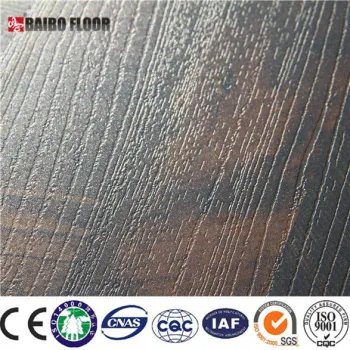 Waxed HDF non slip laminated wooden flooring