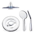 Plastic round bathroom hand held shower head Set