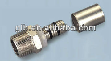 Brass Press Fittings - Straight Male Coupling