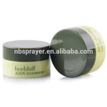 3g 5g green black color cosmetic jars, black cosmetic jars plastic