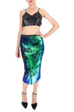 Cocktail Ring Sequin Skirt