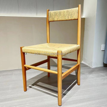 Popular Classic Nordic Natural Solid Wood Dining Chairs