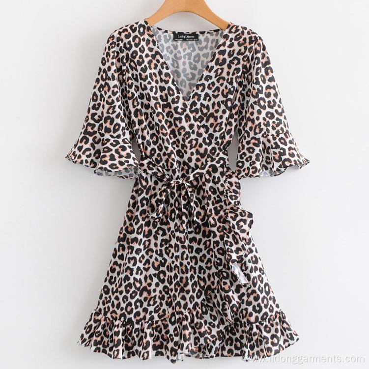 Leopard Short Sleeve Dress