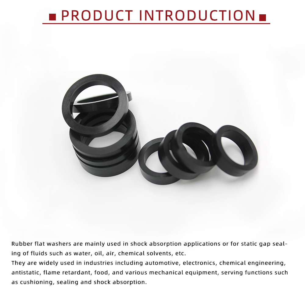 Wear-Resistant HNBR Flat Washer for Piping Systems x
