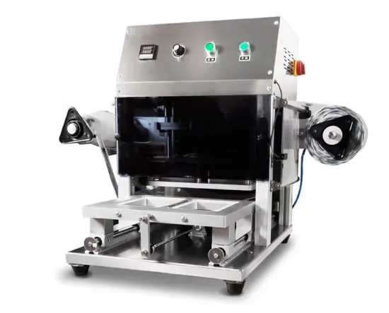 Automatic pneumatic sealing machine for lunch box
