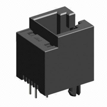 Unshielded RJ11 Telephone Connector, Through-hole Type