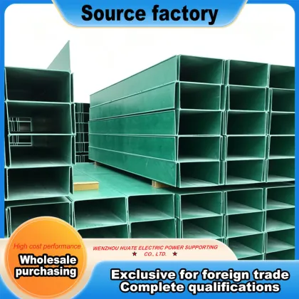 Composite fiberglass cable tray
