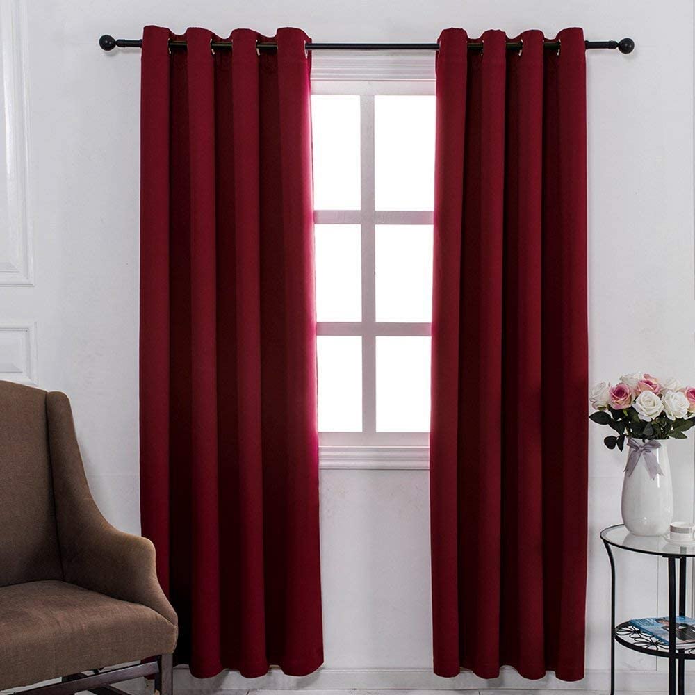 Red Blackout Curtains Jpg