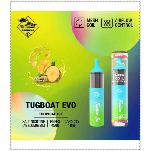 Tugboat EVO 4500 Puffs Disposable Device Portugal