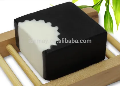Best selling bamboo salt for face and body whitening black soap