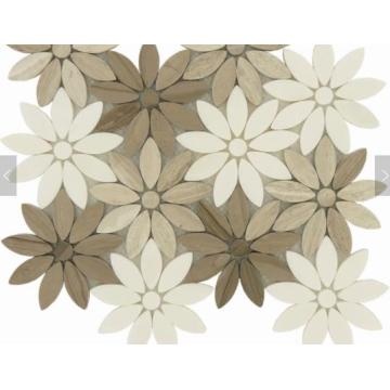 Beauty Flower Marble Mosaic Tile