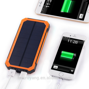 Hot Selling Waterproof Solar Power Bank 10000mah for mobile phone