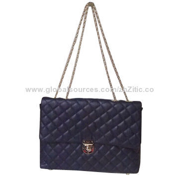 2014 classic PU handbags for ladies, weighs 0.8kg