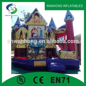 customized fairy tale world inflatable combo/inflatable bouncer price