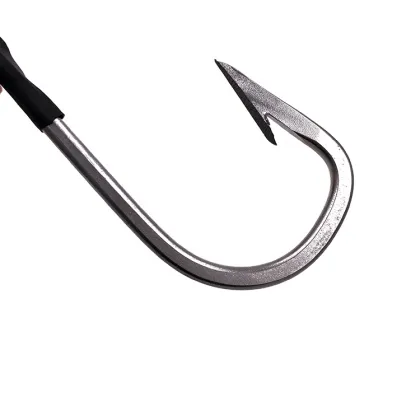 Stainless Steel Offset Double Hook Rig for Wahoo, Tuna, Dorado, and Marlin Lures