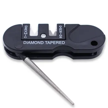 Compact Outdoor Survival Knife Kit with Sharpener and Stone