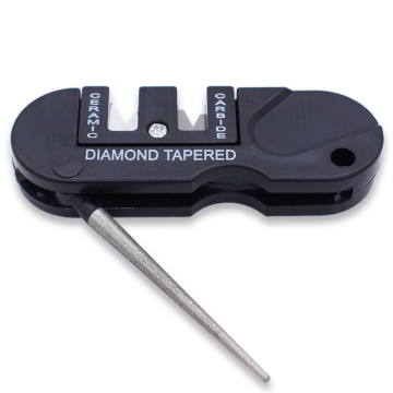Compact Outdoor Survival Knife Kit with Sharpener and Stone