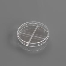 90 mm -es Petri -ételek 4 rekesz