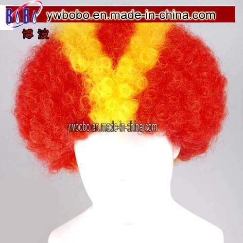 Arsenal Afro Wig Barclays Premier League Football Fans Flag Wigs (PS2025)