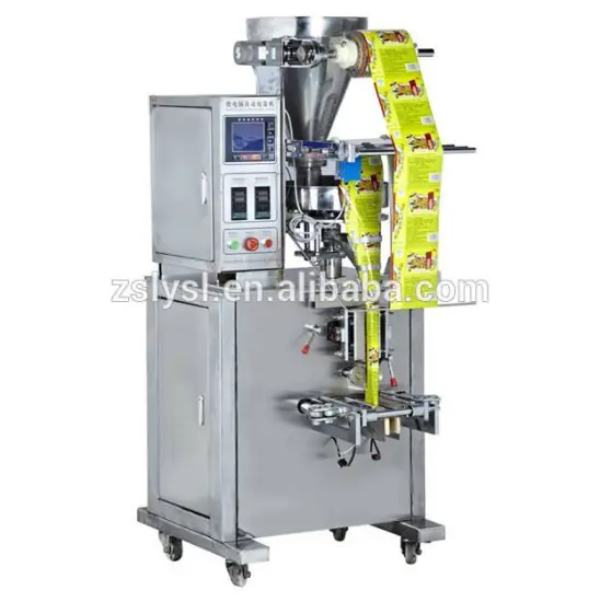 sugar,nut, popcorn, bean, tea, and all types of tiny particles Sachet packing machine