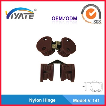 Brown nylon round hinge ,invisible hinge,concealed hinge