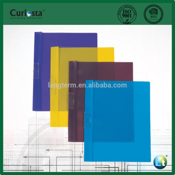 PP Clip File With Clear Clamp