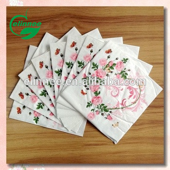 Daily use virgin pulp printed napkin paper