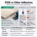 Adhesivo termofusible de EVA de forma suave 9350, utilizado para bordes manuales de puertas de madera de PVC y gabinetes y muebles de formas especiales