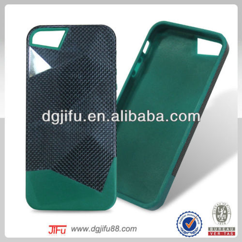 Diamond design! Genuine carbon fiber case match for iphone5