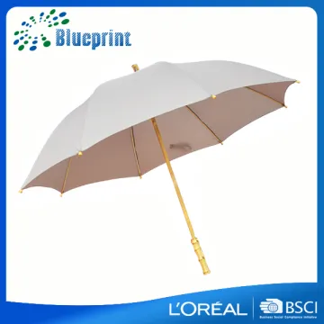 Gift off white manual special custom bamboo umbrella