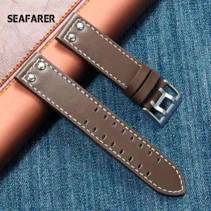 Genuine Leather Watch Band For Hamilton Khaki Field Watch h760250 h77616533 Watchband Seiko Watch Strap 20mm 22mm Button Buckle