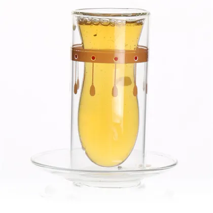 Glass Tea Set with Glass Holder