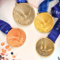 Medalhas 3D em branco barato personalizado com fitas