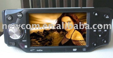 All In One 4.3" Lcd Monitor Fm Usb Dvd Vcd Cd Tv Sd Mmc Bluetooth Touch Screen Player