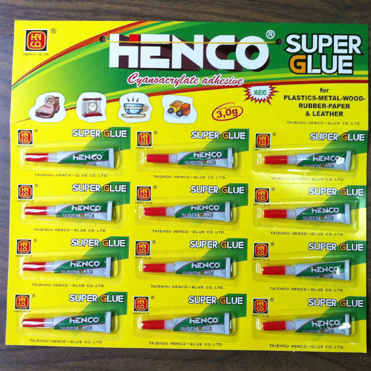 Super Fast 502 3G in Tube All Purpose Adhesive Henco