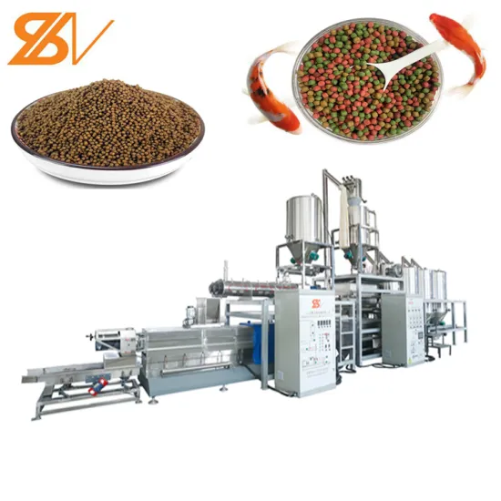 Automatic Aquatic Floating Fish Feed Extruder Machine 100kg/h-6ton/h